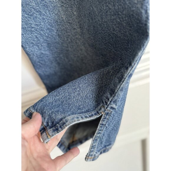 We The Free FP Patchwork Jeans Women’s 29 High Rise Corduroy Trim Boho Western - Picture 11 of 15